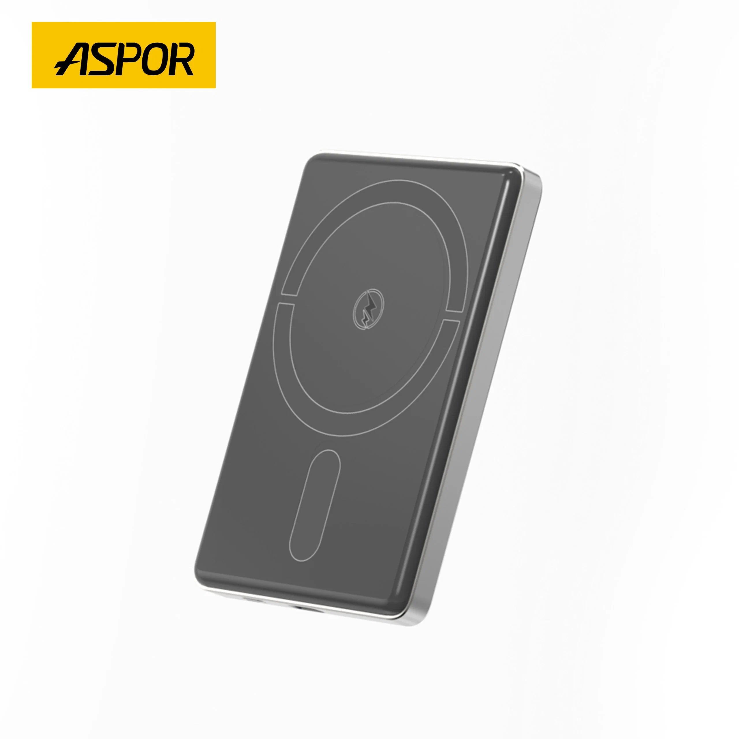 Aspor A381 5000mah Magnetic 15w Power Bank Grey